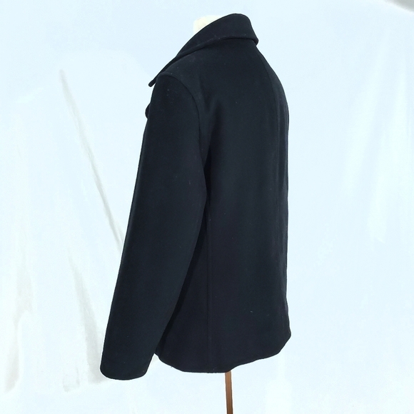 J. Crew Black Wool & Cashmere Winter Pea Coat - Picture 8 of 11
